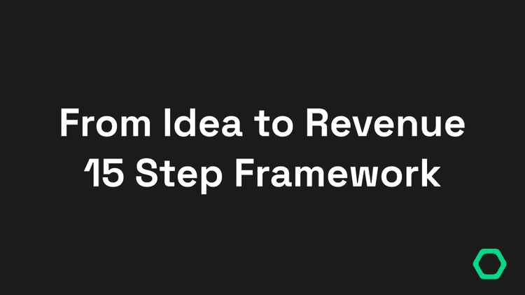 From Idea to Revenue: 15-Step Framework